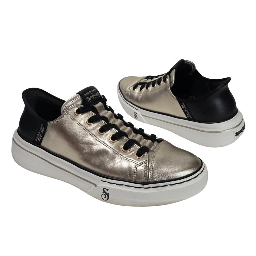 Skechers Snoop Dogg Slip-ins Snoop One Double G Gold Sneakers Men 9 /Women‎ 10.5